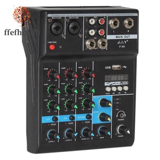 เครื่องผสมเสียงบลูทูธแบบพกพาคอนโซล Dj Reverb Effect