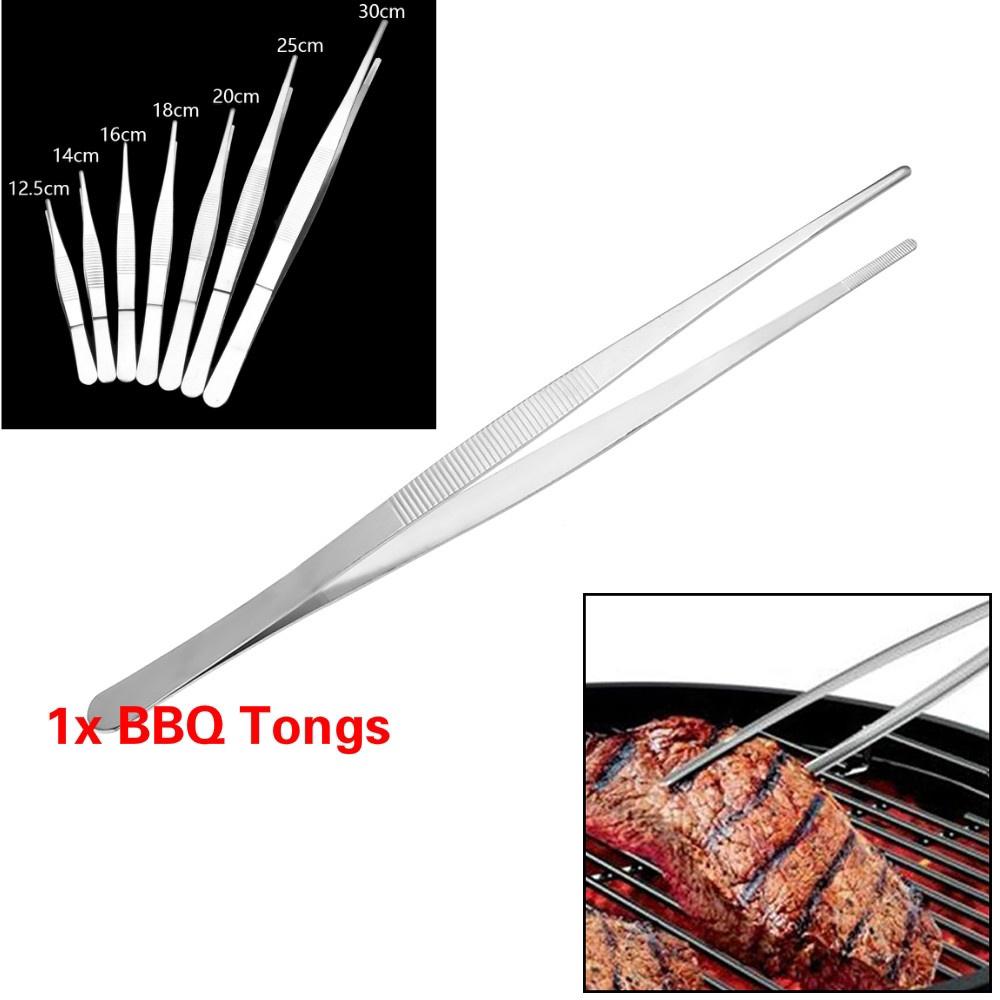 Barbecue Tongs Food Tongs Clip Kitchen Gadgets Stainless Steel Tweezers Clip