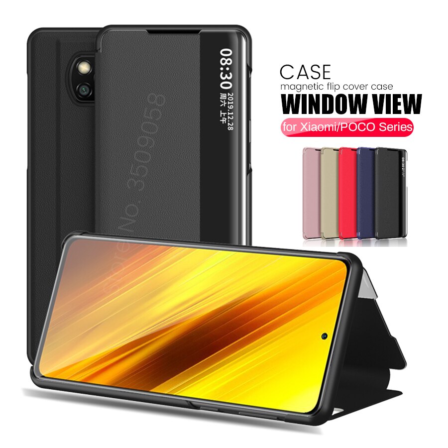 EDX Poco X3 Nfc เคสหนังแบบพลิกตั้งได้สําหรับ Xiaomi Redmy 9A 9C #6