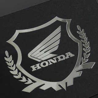ฮอนด้า สติ๊กเกอร์โลหะ Honda สำหรับหมวกกันน็อคมอเตอร์ไซค์ โลโก้โลหะ