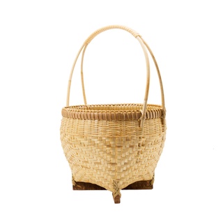 NT450 Bamboo &amp; Rattan Basket-S ตะกร้ากระบุง - S