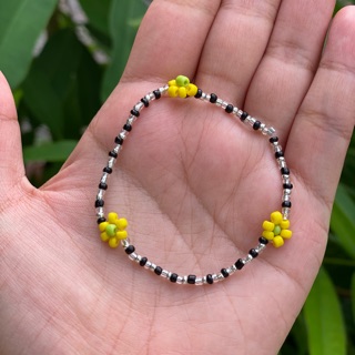 กำไลข้อมือเดซี่ลายดำ