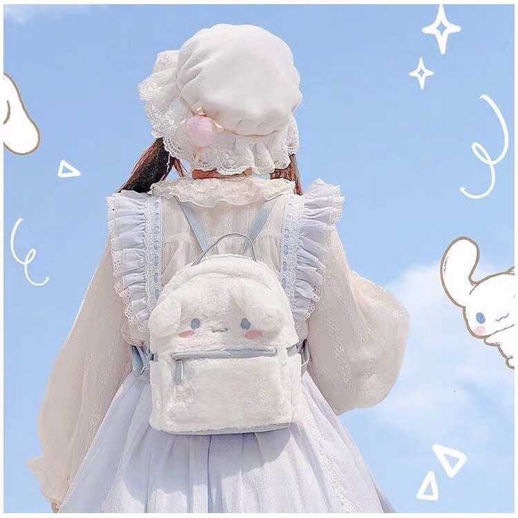 *พร้อมส่งค่ะ* กระเป๋าสะพายหลังกระเป๋ามายเมโลดี้ ชินนามอน ขนนุ่มนิ่ม