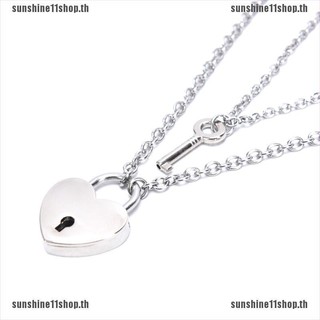 【SHINE11SHOP】สร้อยคอโซ่เหล็กไทเทเนียม จี้รูปหัวใจ สไตล์พังก์ สําหรับผู้หญิง