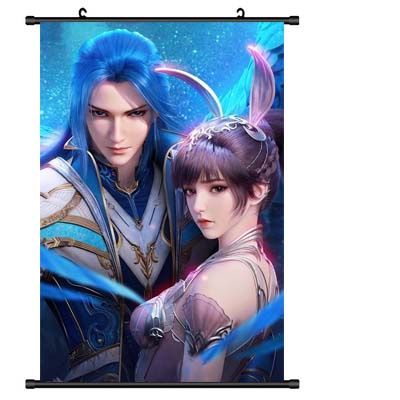 [9 ลาย/พร้อมส่ง] ภาพแขวน ลาย ตำนานจอมยุทธ์ภูตถังซาน Soul Land ถังซาน เสี่ยวอู่ - รูปที่ 6