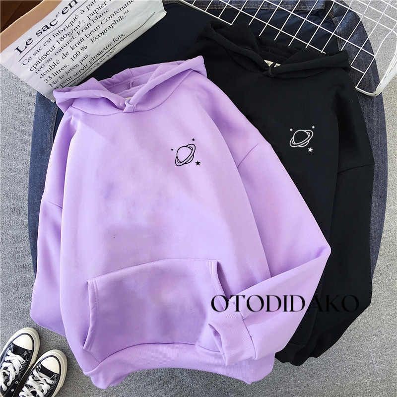 Lilac Trend Hoodie Uranus - Uranus Hoodie Planet เสื้อกันหนาวสําหรับผู้ชายและผู้หญิง - เสื้อกันหนาวข