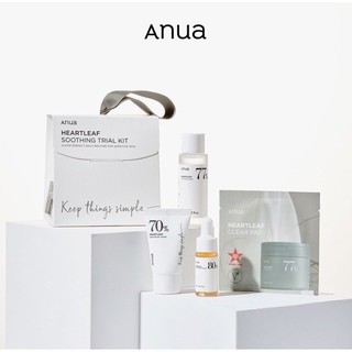 (สินค้าพร้อมส่ง)​Anua Heartleaf Soothing Trial Kit 4ชิ้น