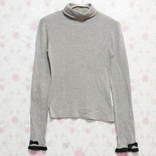 เสื้อไหมพรม คอเต่า สีเทา Brand: Deary (KN-008)