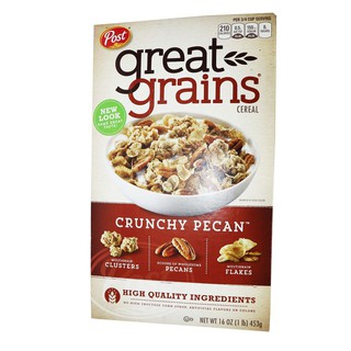 Post Great Grain Pecan Crunch 453g  โพสต์เกรทเกรนพีแคนกรุบ 453 กรัม