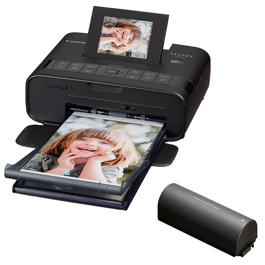 Canon Selphy CP-1200 Wireless Compact Photo Printer (Black)