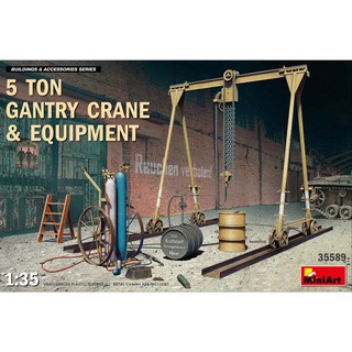 โมเดลอุปกรณ์จำลอง MiniArt 1/35 MI35589 5 Ton Gantry Crane &amp; Equipment