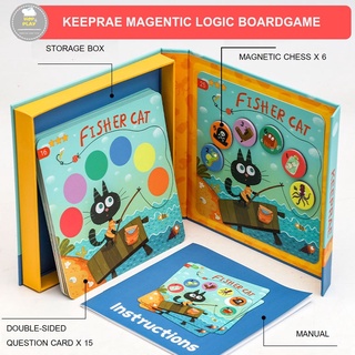 🌈New🌈Magnetic Logic  Boardgame บอร์ดเกมเสริมทักษะ แบบสมุดพกพา