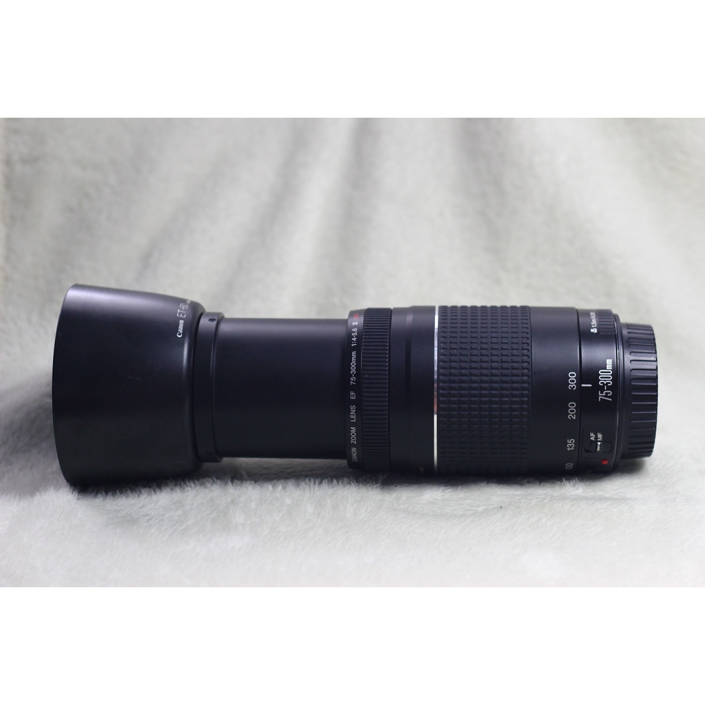 เลนส์ Canon EF 75-300 mm F4-5.6 III USM สภาพนางฟ้า ทำงานสมบูรณ์ คม สวยทุกรูป แถมฮูดแท้ ฟิลเตอร์canon