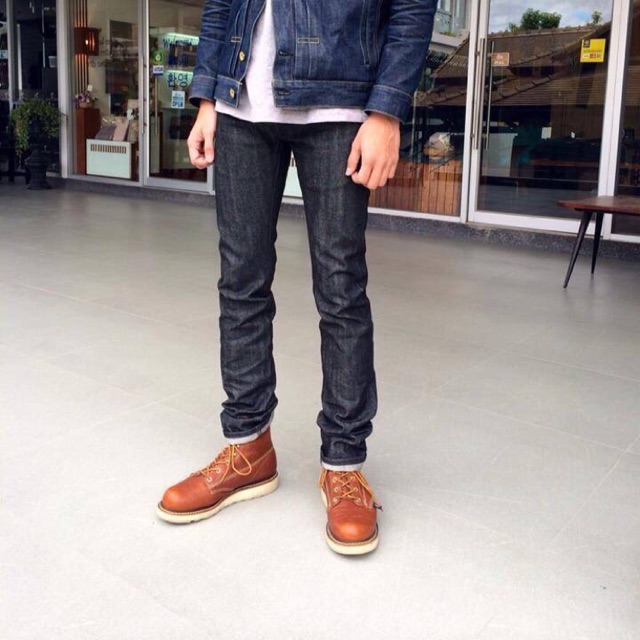 กางเกงยีนส์ Indigoskin Back Denim Selvage