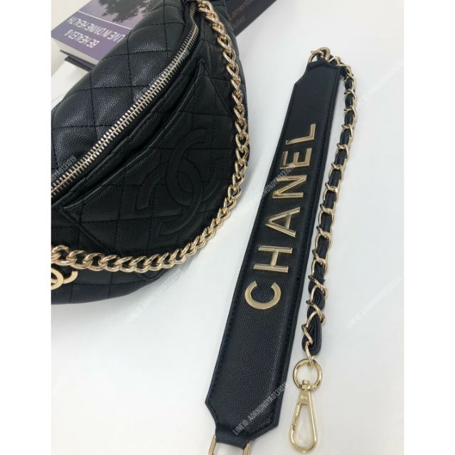 กระเป๋า คาดอก Chanel หนังคาร์เวีย