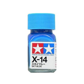 สีทามิย่าสูตรอีนาเมล Enamel X14 Sky Blue 10ml