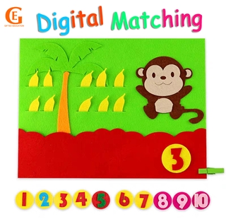 ของเล่นเด็กตุ๊กตากล้วยสานดิจิตอล Montessori DIY เสริมการเรียนรู้เด็กก่อนวัยเรียน