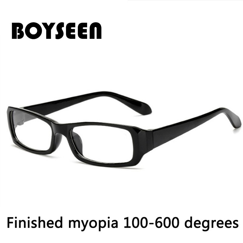 Boyseen แว่นสายตาสั้น กรอบสีดำ สำหรับชายและหญิง
