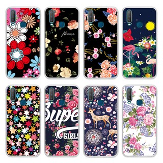 เคสซิลิโคน TPU  นิ่ม แบบใส ลายภาพวาด สำหรับ VIVO Y15 2020/Y12/Y17 / Y85/V9/V9Pro / Y91/Y95/Y93 / Y11 2019 / Y19