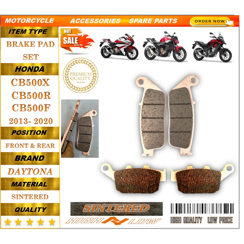 ผ้าเบรค HONDA CB500X CB500F CB500R ผ้าคลุมรถจักรยานถนนยาวคุณภาพ