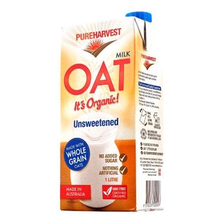 ✨Sale✨ Pureharvest Oat Milk Organic Unsweetened 1L 🚚พร้อมส่ง!✅