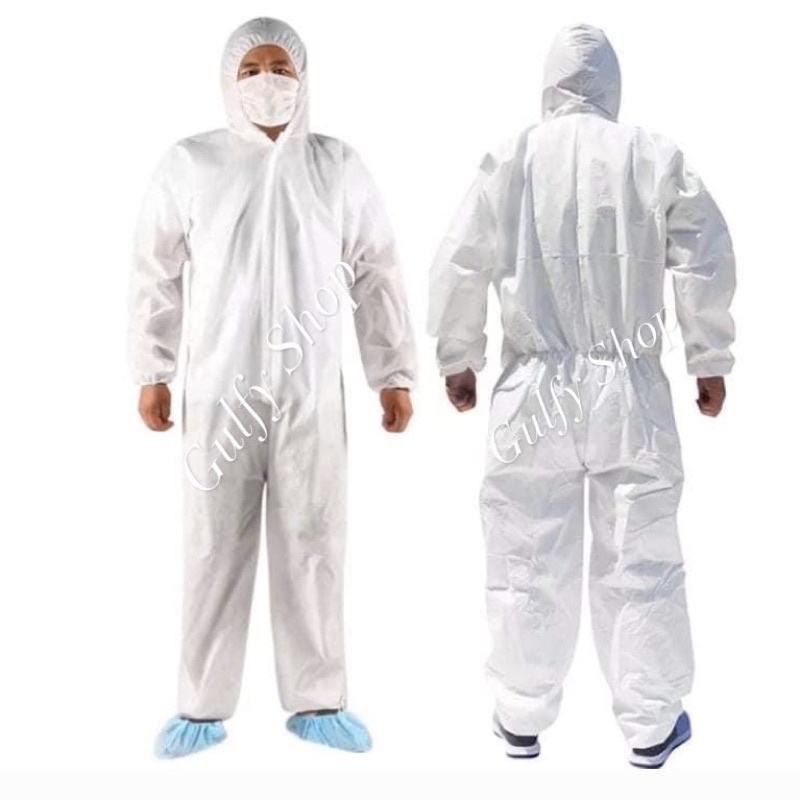 ‼️ พร้อมส่ง‼️ ชุด PPE หนา 60แกรม ชุดป้องกันเชื้อโรค และสารคัดหลั่งได้