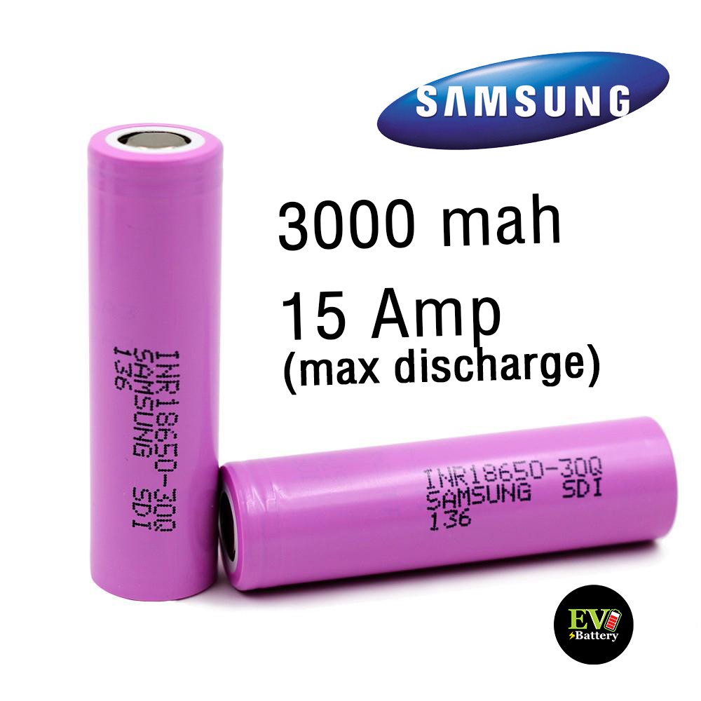 ถ่านชาร์จแท้ 18650 samsung 30Q