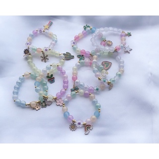 พร้อมส่ง 💗💗 กำไลลูกปัดแฟชั่นเกาหลี พร้อมส่งในไทย