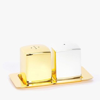 ขวดใส่ เกลือ พริกไทย สีเงิน - ทอง แบรนด์ Brand Zara Home