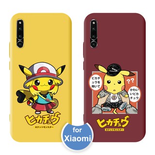 เคสโทรศัพท์มือถือลายการ์ตูนปิกาจูสําหรับ Xiaomi Redmi 6a 7a Go 7 K 20 Pro Note 6 7 Pro Mi 8 Mi 9 T Cc 9 Cc 9 E Mi A 3 9 Lite