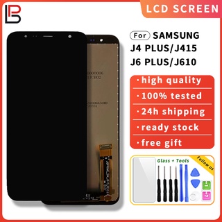 อะไหล่หน้าจอสัมผัส Lcd แบบเปลี่ยน สําหรับโทรศัพท์มือถือ SAMSUNG Galaxy J4 PLUS J415 J6 PLUS J610