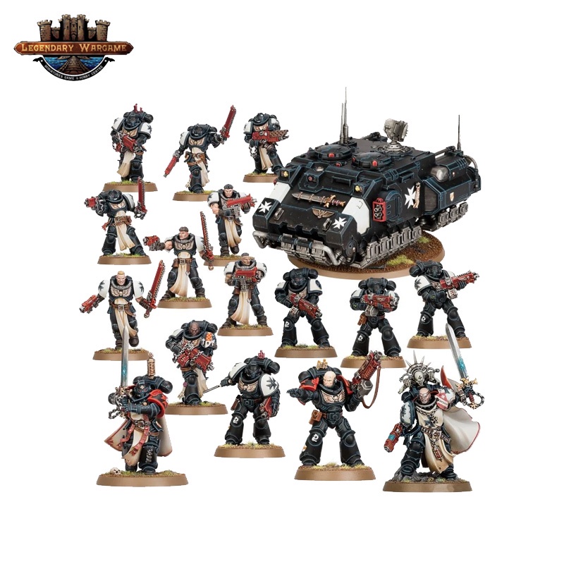 [200A พร้อมส่ง]WARHAMMER 40K:COMBAT PATROL BLACK TEMPLARS โมเดลเกมจำลอง