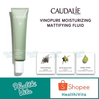 แพ็คเกจใหม่‼️ CAUDALIE VINOPURE Skin Perfecting Mattifying Fluid 40ml.