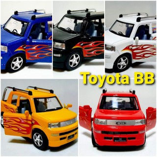 โมเดลรถToyota BB โตโยต้า บีบี รถเหล็ก รถโมเดลเหล็ก ความยาวรถ 4 นิ้ว ขนาดพกพา มี 5 สีให้เลือกสะสม งานแบรนด์ Kinsmart