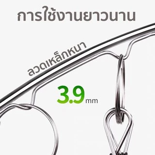 หนีบสแตนเลส หนีบผ้า ราวตากผ้าสเตนเลส ที่หนีบผ้า แบบโค้ง ไม้แขวนสแตนเลส No.C01030