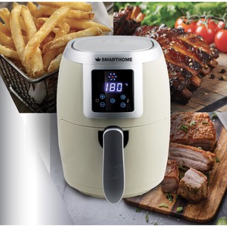 SMARTHOME ไร้น้ำมันดิจิตอล Air fryer ความจุ 2 ลิตร รุ่น MV-1001 สีครีม