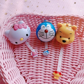 ตลับเมตรลายการ์ตูน Hello Kitty แบบพกพาพร้อมพวงกุญแจ