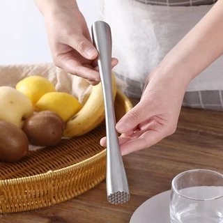 ☕☕☕เครื่องมือทำไวน์สแตนเลส ค็อกเทลน้ำแข็ง Swizzle Stick Fruit Muddle Pestle Popsicle Sticks Crushed Ice Hammer Bar Tools