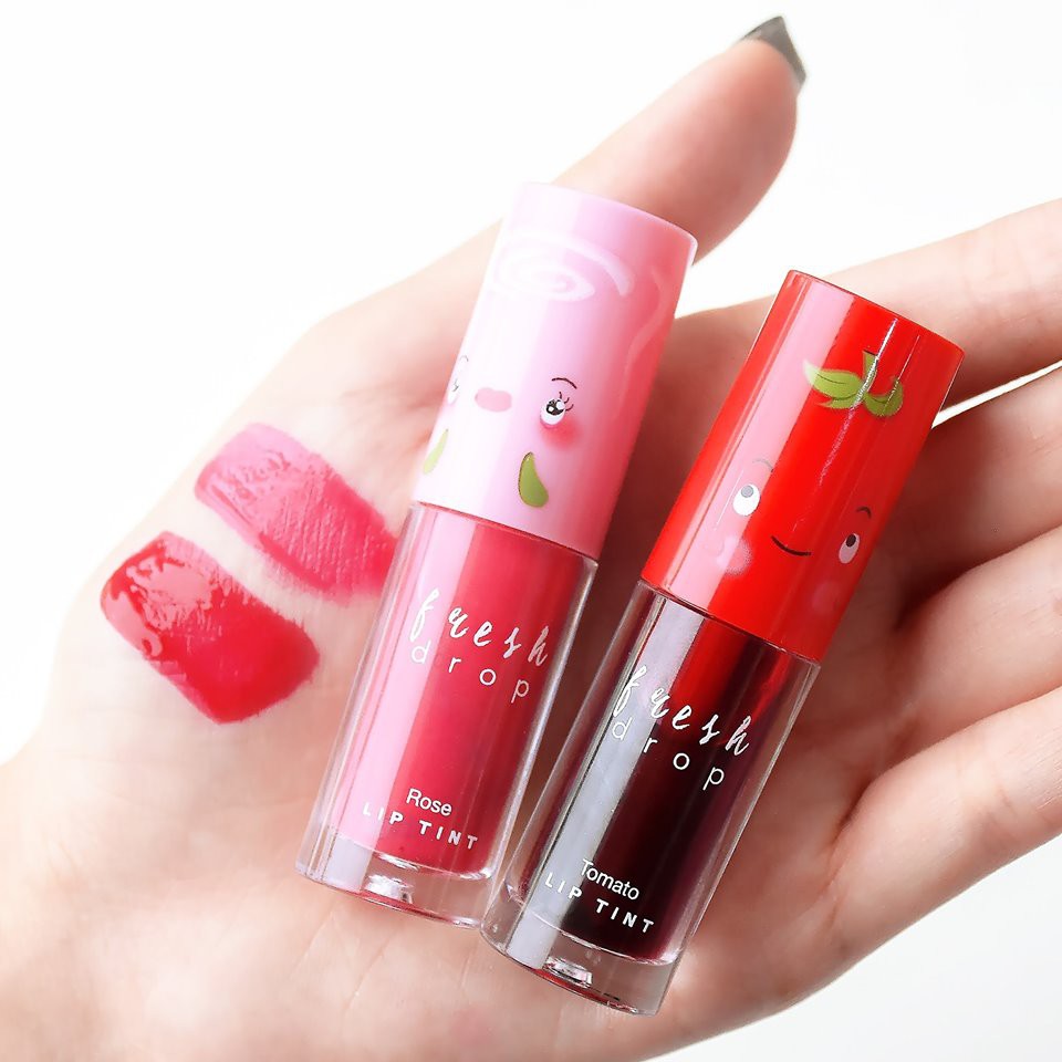 FreshDrop | Tomato Lip Tint, Rose Lip Tint