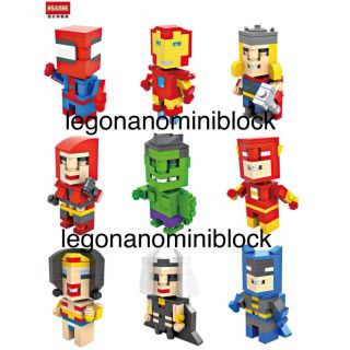 Legonano เลโก้ นาโน lego nano nanoblock superhero set9กล่อง