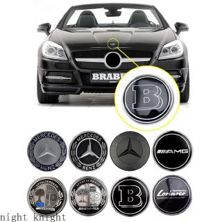 ป้ายฝากระโปรงหน้ารถ  Benz AMG Apple Tree Brabus Lorinser ขนาด 57 มม. ป้ายพลาสติก ABS สำหรับตกแต่งรถ