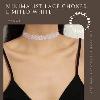 🔥SALE🔥โชกเกอร์ลูกไม้เดซี่🌸สีขาวเรียบหรู✨Minimalist Lace Choker⚡️🌈สวยหวานน่ารักๆ📌ตามแบบพร้อมส่งค่า‼️