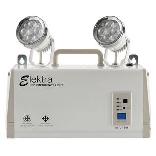 EMERGENCY LIGHT LED ELEKTRA E206W WHITE ไฟฉุกเฉิน LED  E206W สีขาว ไฟฉุกเฉิน ไฟฉายและไฟฉุกเฉิน งานระบบไฟฟ้า EMERGENCY LI