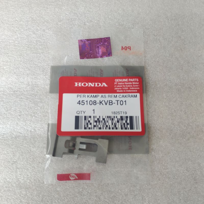 45108-KVB-T01 SPRING PAD จานซับดิสเบรคหน้า SPRING Vario 110 Vario 125