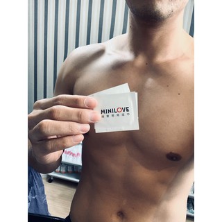 แผ่นชลอการหลั่ง minilove (1แผ่นต่อ 1ซอง ) ไม่ระบุชื้อสินค้าหน้ากล่องสินค้า