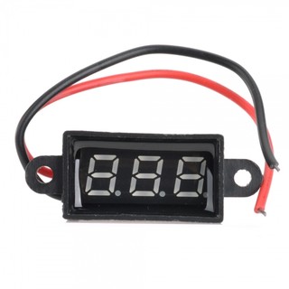 โวลต์มิเตอร์กันน้ำ กันกระแทก 12V-24VDC (RED)