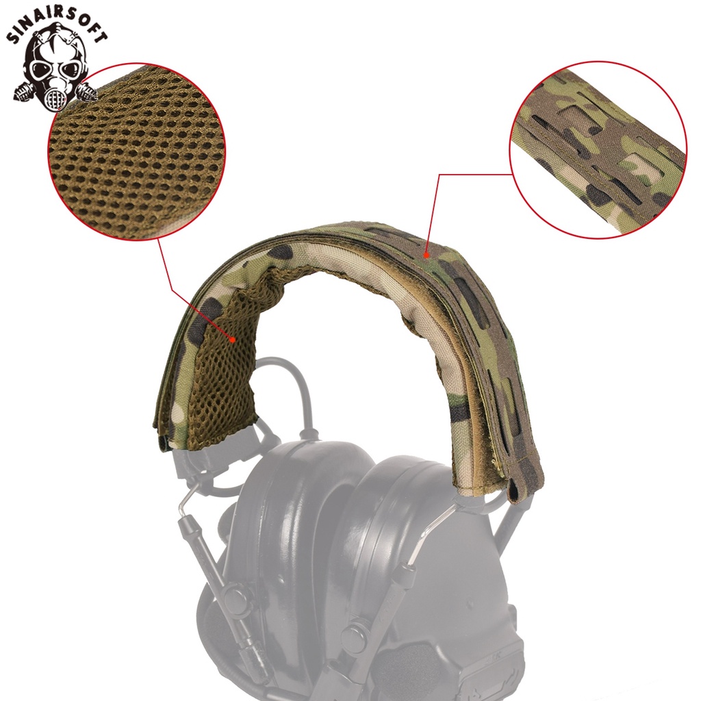 Sinairsoft ยุทธวิธี Modular หูฟัง Universal Stand Cover กลางแจ้ง MOLLE หูฟังอุปกรณ์เสริมฝาครอบ