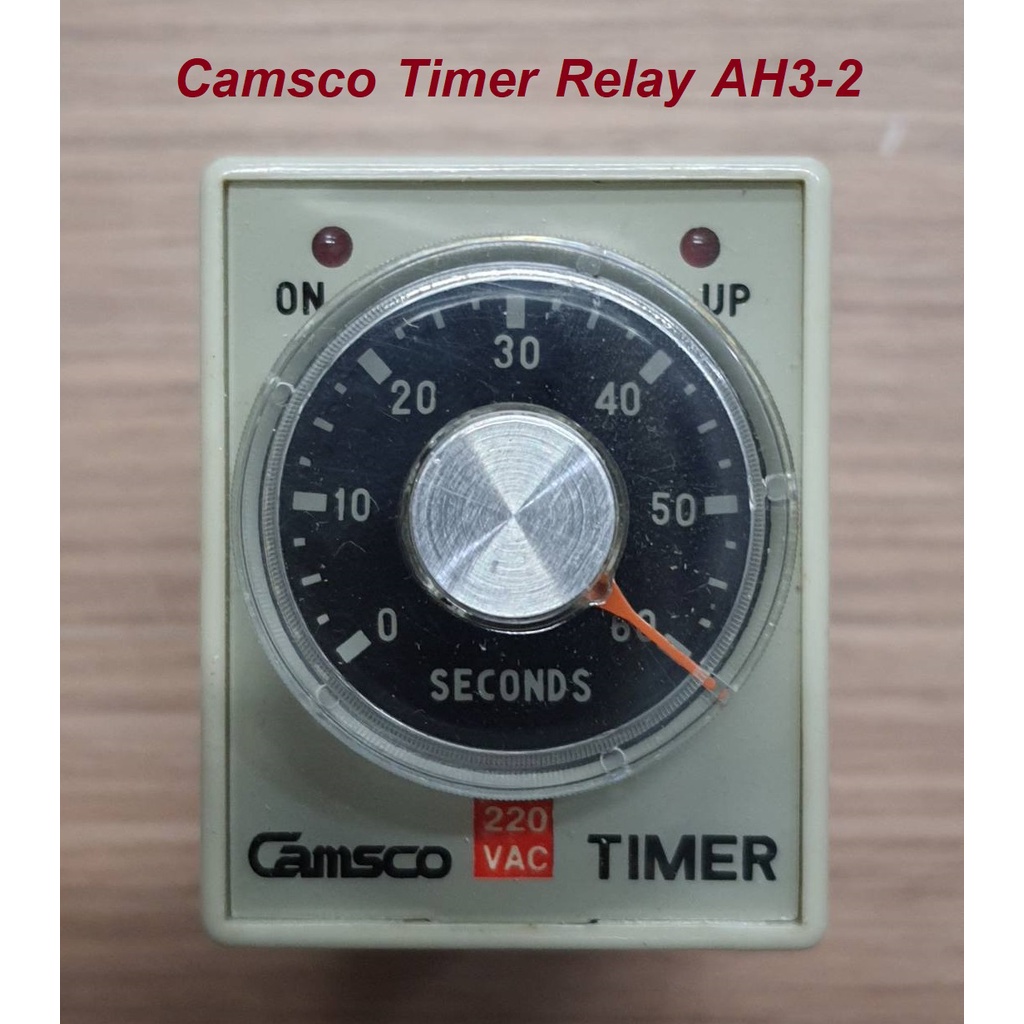 AH3-2 60s. 220V CAMSCO TIMER RELAY (MADE IN TAIWAN) ไทมเมอร์ แคมสโค 60วินาที พร้อม ซ็อกเก็ต