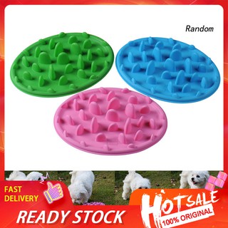 ✽RAN✽Raised Jungle Anti-choking Silicone Pet Dog Cat Bowl Puppy Feeding Slow Feeder