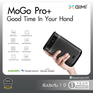 Xgimi Mogo Pro Plus, Mini Projector Portable 1080P Full HD, 300 ANSI Lumen, Harman/Kardon Speakers, Android TV 9.0